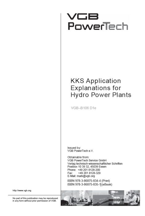 KKS Application Explanations for Hydro Power Plants - Print