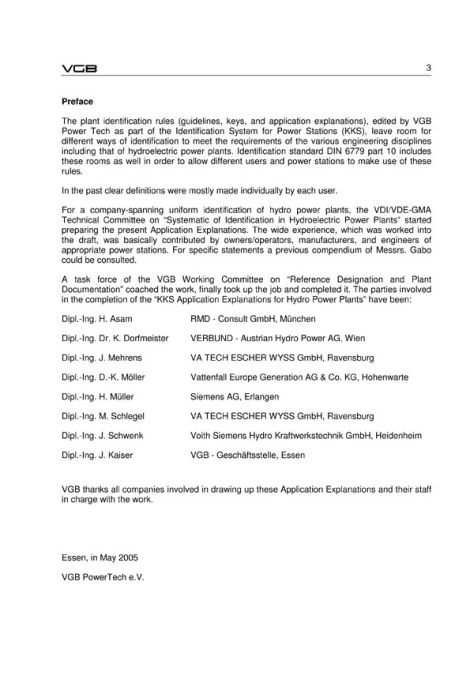 KKS Application Explanations for Hydro Power Plants - Print