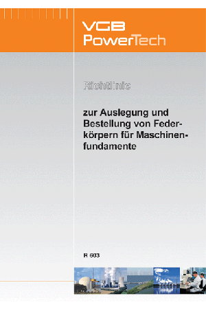 Richtlinie zur Auslegung und Bestellung von Federkörpern für Maschinenfundamente - ebook