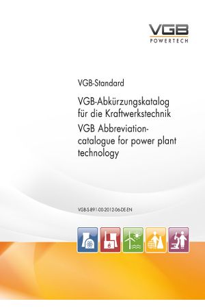 VGB-Abkürzungskatalog für die Kraftwerkstechnik; VGB abbreviation-catalogue for power plant technology - Print (vergriffen bis Neuauflage / out of stock until revision (IV 2024))