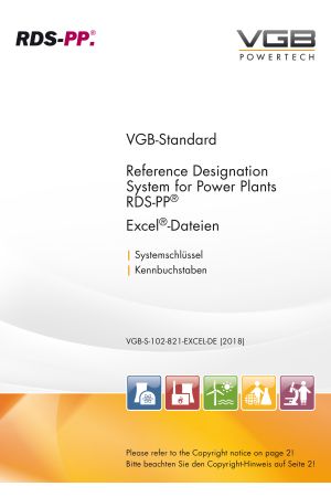 RDS-PP® Referenzkennzeichensystem für Kraftwerke - Kennbuchstaben für Kraftwerkssysteme (Systemschlüssel) - Excel-Liste (Deutschsprachige Ausgabe)