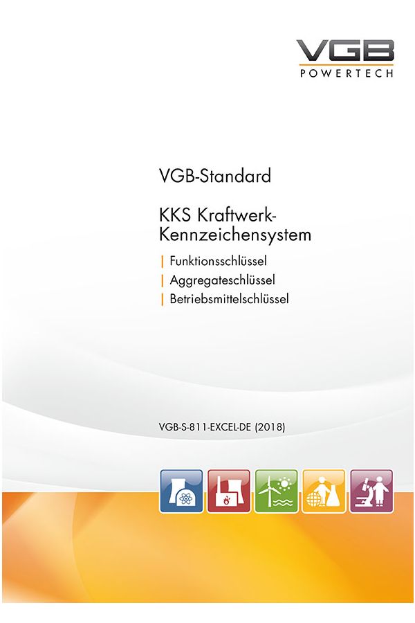 KKS Kraftwerk-Kennzeichensystem - Schlüsselteil: Funktionsschlüssel, Aggregateschlüssel, Betriebsmittelschlüssel - als Excel-Liste (Deutschsprachige 8. Ausgabe)